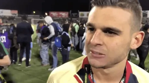 Nicolás Benedetti tras el encuentro.