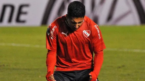 Cecilio Domínguez celebrando su anotación.