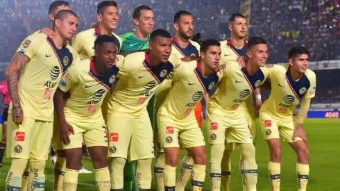 Equipo titular enfrentando al Veracruz.