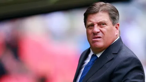 Miguel Herrera en el partido ante Cruz Azul.