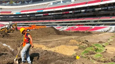 Así avanzan las obras en el Estadio Azteca