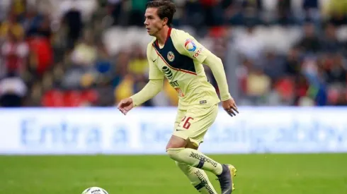 Francisco Córdova en un partido de América.