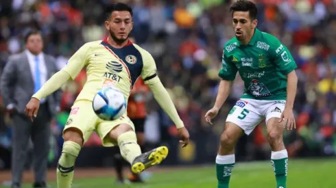 Oswaldo León en el encuentro ante León.