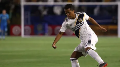 Giovani dos Santos en el partido de Los Ángeles Galaxy.