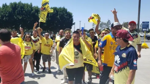 Aficionados de América en Estados Unidos.