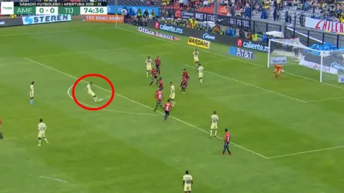 Guido Rodríguez en el 1-0 de América.