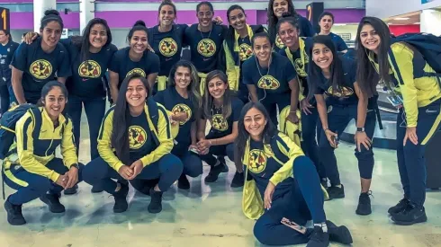 Plantel de América en su llegada a Guadalajara.