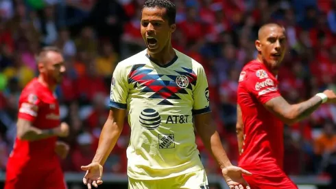 Giovani dos Santos en el partido ante Toluca.