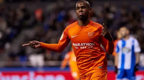 Diego Rolán en su paso por el Málaga el año pasado.