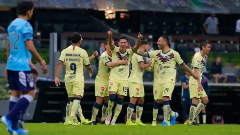 José Ángel López celebrando su anotación.