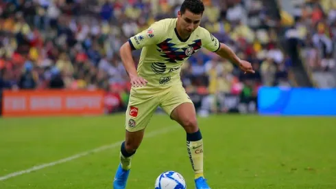 Jorge Sánchez en el partido ante Pachuca.