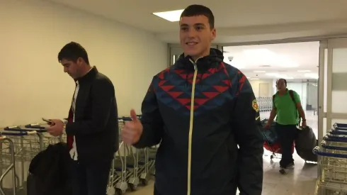 Federico Viñas en su llegada a México.