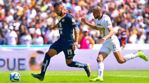 América enfrentando a Pumas en el Clausura 2019.