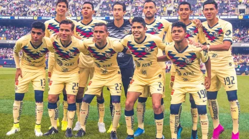 Formación de América en el amistoso con Chivas.