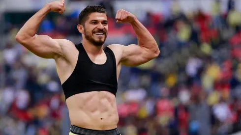 Martín celebrando el tanto marcado frente a Querétaro