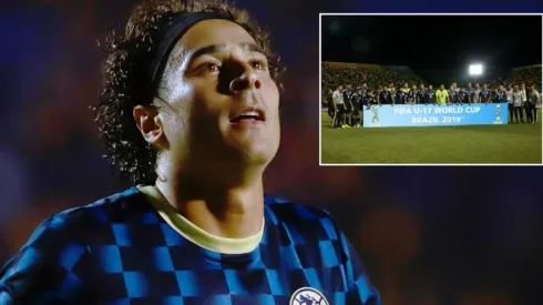 Memo mostró su orgullo por el cuadro azteca