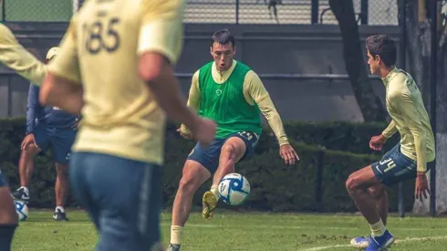 Federico Viñas se recupera de las molestias física y entrena al parejo.