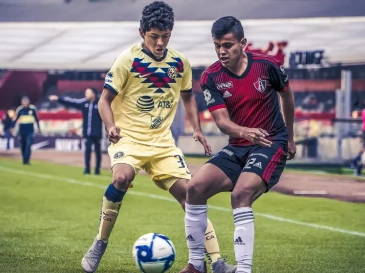 Sub 15 de América no pudo con Atlas en Final Ida del Apertura 2019