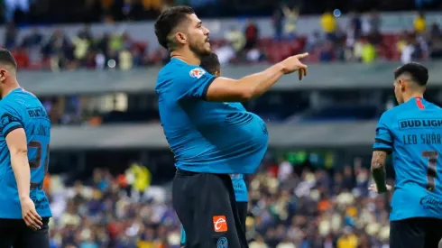 Henry le dedicó el gol a su hijo que está por nacer