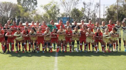 América y Toluca Femenil se unen en la lucha por violencia de género.