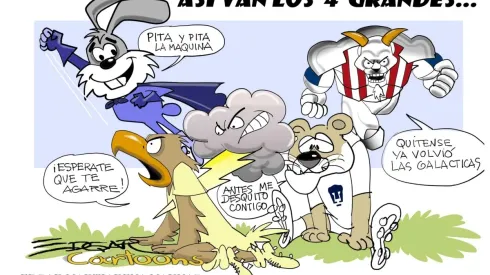 El Cartón de Édgar: "Así van los 4 grandes"