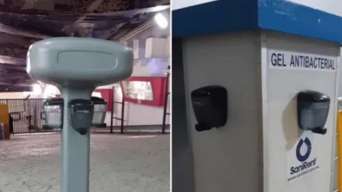 América instala expendedores de gel antibacterial.