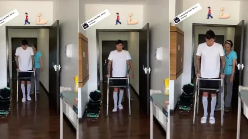 Nicolás Castillo dio los primeros pasos de su recuperación