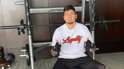 Castillo se encuentra entrenando sin descanso en el gimnasio de su casa