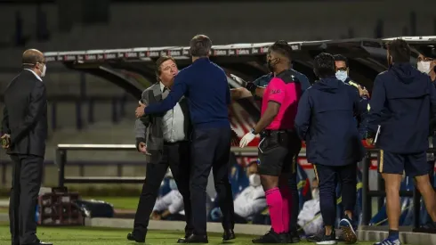 Herrera se encaró con el cuerpo técnico de Pumas.