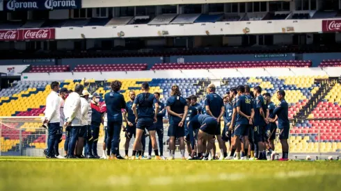 América entrenó este martes en el Azteca.