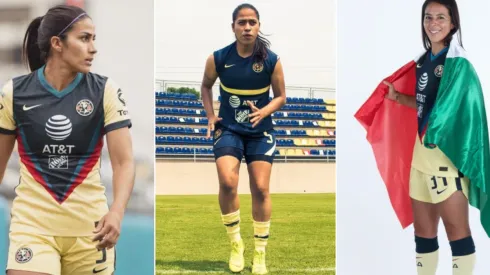 Tres jugadoras de América en el once ideal de la Liga MX Femenil.