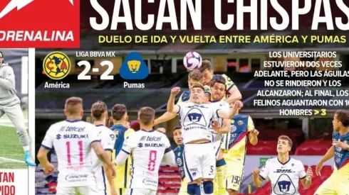 Las portadas vibran con el empate
