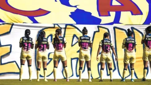 Decorativos en la Cancha Centenario. (Vía:@AmericaFemenil)