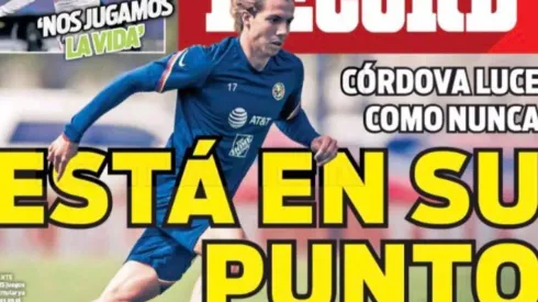 Córdova brilla en América y en las portadas