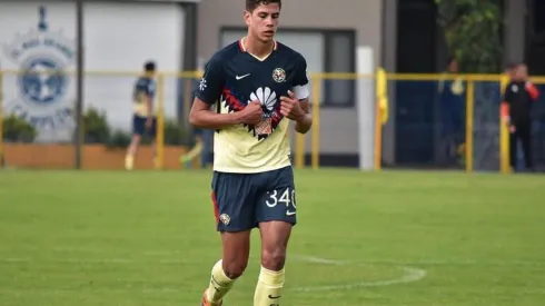 Haret Ortega en su paso por las Fuerzas Básicas del América.