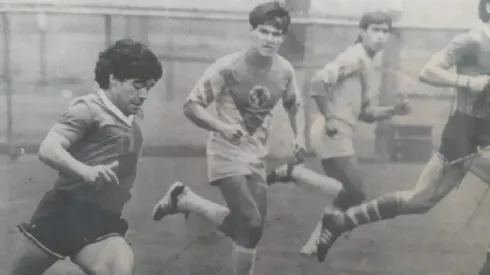 Maradona y la Selección de Argentina concentrando en el Club América durante el Mundial de México en 1986