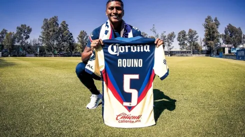 América publica primera foto de Aquino entrenándose