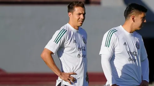 Córdova en uno de los entrenamientos previos al debut del Tri en el Preolímpico.