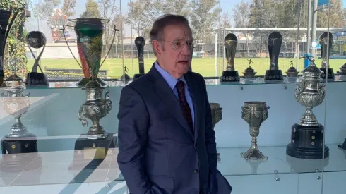 José Ramón Fernández mostró de fondo algunas copas de las Águilas.