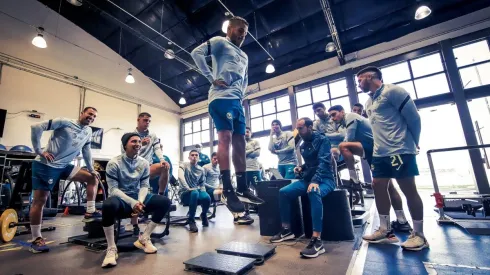 Los azulcremas ya están en la puesta a punto antes del torneo.