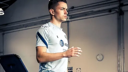 Álvaro Fidalgo en los chequeos médicos del primer día de la pretemporada.