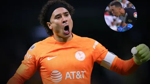 Memo Ochoa fue felicitado por Agustín Marchesín