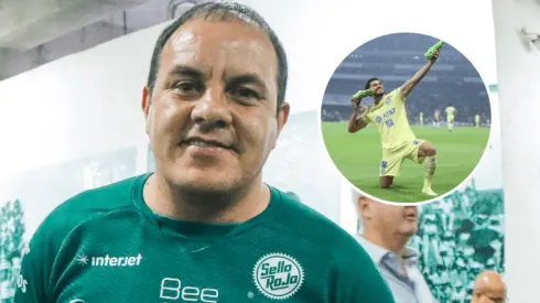 Cuauhtémoc Blanco exteriorizó su alegría por la victoria del América 2 a 1 sobre Chivas.