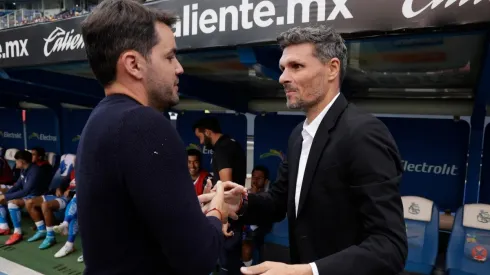 Fernando Ortiz y Nicolás Larcamón tuvieron un cruce en las bancas.