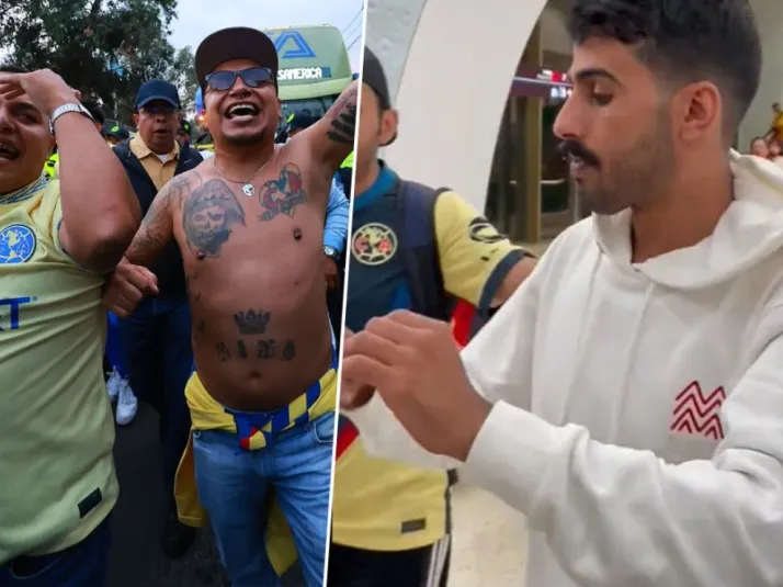 VIDEO: Aficionado del América le enseña a árabe a insultar a Chivas