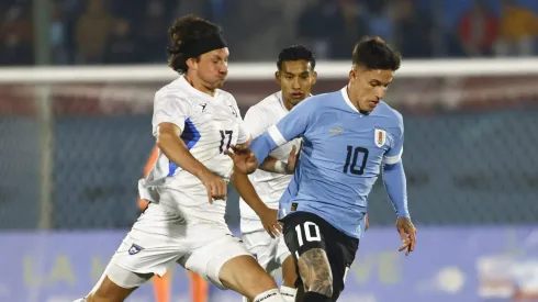 Brian Rodríguez anotó uno de los cuatro goles en la victoria de Uruguay sobre Nicaragua.