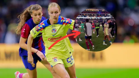 Las jugadoras mostraron su respeto al finalizar el encuentro.