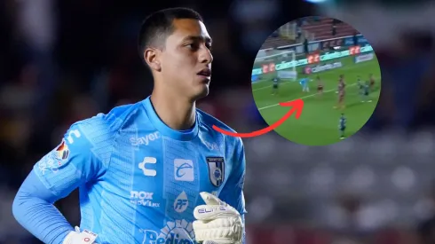 El guardameta del Querétaro no pudo detener el rumbo del segundo tanto rojinegro.