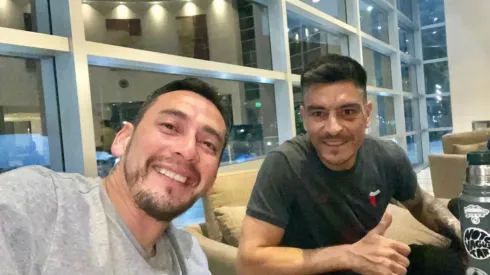 Rubens Sambueza y Paolo Goltz se reunieron luego de su paso por América
