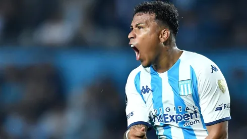 Roger Martínez con el Racing Club.